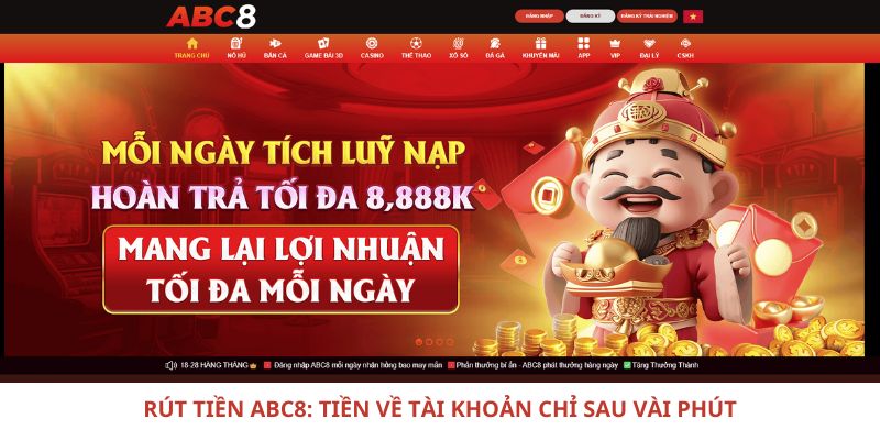 Rút Tiền ABC8: Tiền Về Tài Khoản Chỉ Sau Vài Phút