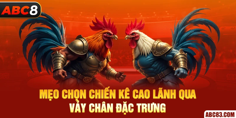 Gà Cao Lãnh Huyền Thoại Chiến Kê Đỉnh Cao Độc Quyền Ở ABC8 Mẹo chọn chiến kê Cao lãnh qua vảy chân đặc trưng